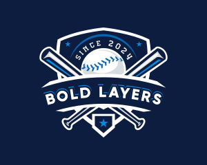 Sport Baseball Shield logo design