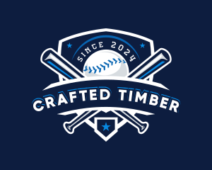 Sport Baseball Shield logo design