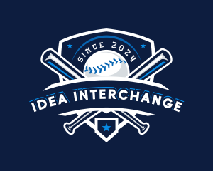 Sport Baseball Shield logo design