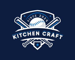 Sport Baseball Shield logo design