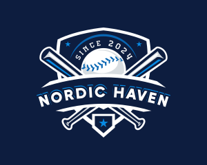 Sport Baseball Shield logo design