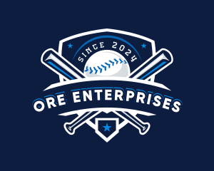 Sport Baseball Shield logo design