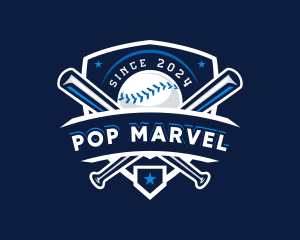 Sport Baseball Shield logo design