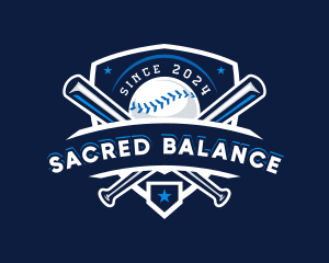 Sport Baseball Shield logo design