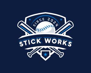 Sport Baseball Shield logo design