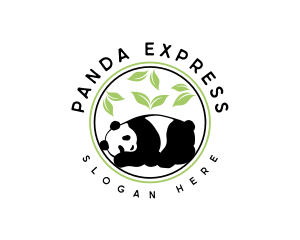 Garden  Bamboo Panda logo design