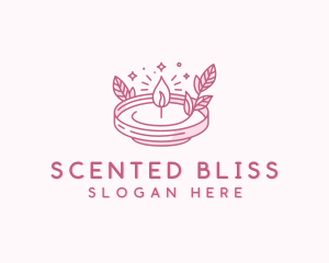 Scented Candle Wellness logo design