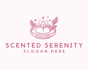 Scented Candle Wellness logo design