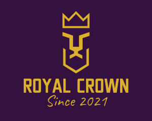 Royal Lion Crown  logo design