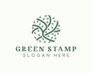 Green Branch Leaf logo design