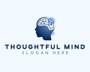 Psychology Mind Brain logo design