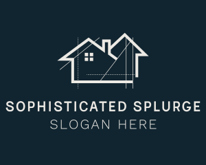 Architecture House Contractor  Logo