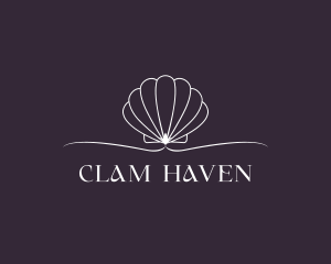Shell Clam Scallop logo design