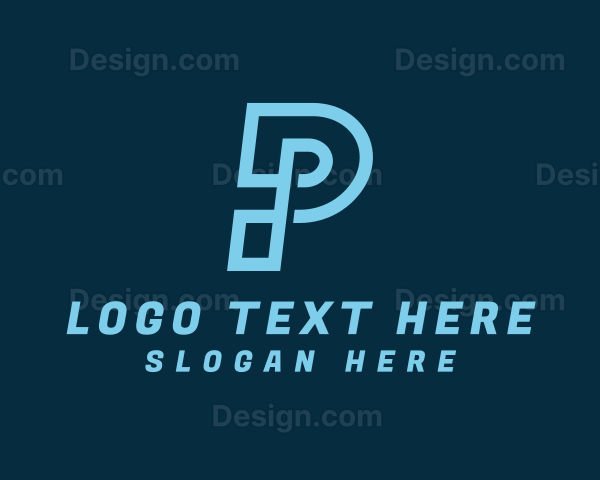 Tech Modern Letter P Logo
