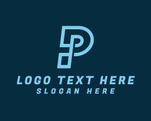 Modern - Tech Modern Letter P logo design