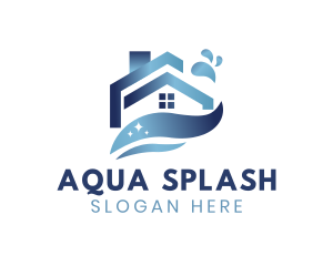 Splash House Cleaning logo design