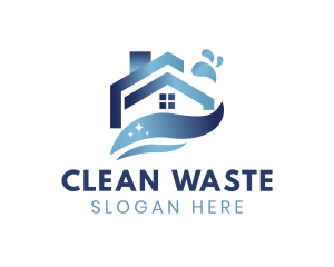 Splash House Cleaning logo design