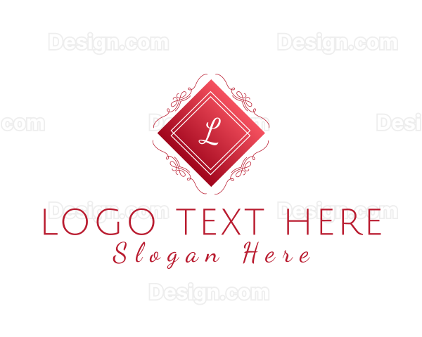 Elegant Ornate Jeweler Boutique Logo