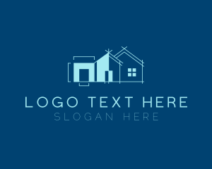 House Architecture Blueprint logo