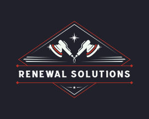 Buffing Polisher Restoration logo design