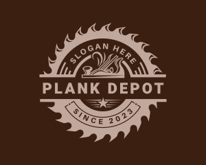 Sawmill Woodwork Planer logo design