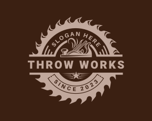 Sawmill Woodwork Planer logo design