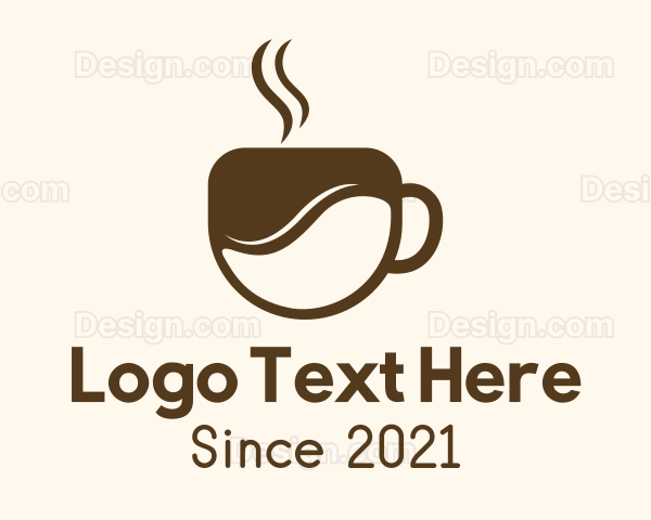 Brown Coffee Cup Logo