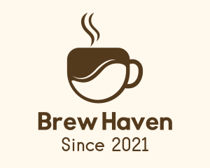 Brown Coffee Cup logo design