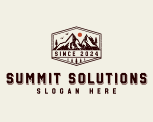 Mountain Summit Hiker logo design