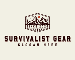 Mountain Summit Hiker logo design