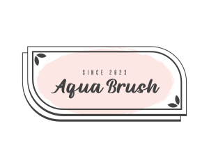 Feminine Business Brush logo design