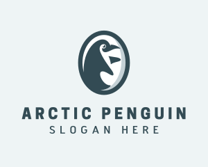 Penguin Zoo Wildlife logo design