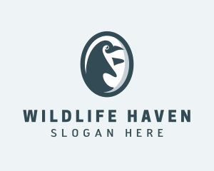 Penguin Zoo Wildlife logo design