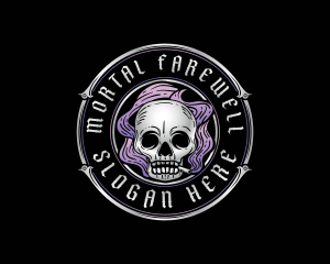 Death Smoking Skull logo