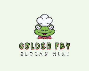 Frog Chef Cook logo design