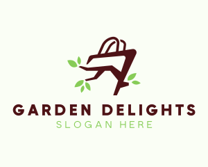 Organic Tree Shopping Bag logo design