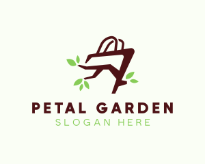 Organic Tree Shopping Bag logo design