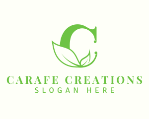 Leaf Farm Letter C logo design