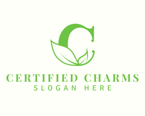 Leaf Farm Letter C logo design