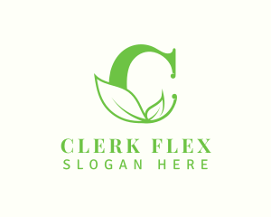 Leaf Farm Letter C logo design