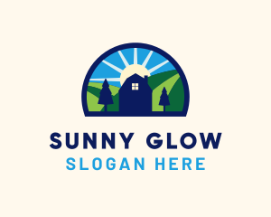 Sunny Farm House Barn logo design