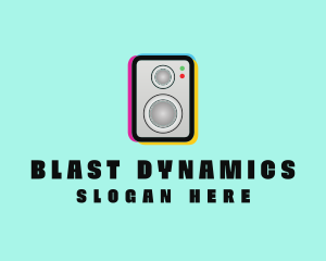 Colorful Music Speaker logo design