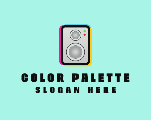 Colorful Music Speaker logo design