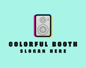 Colorful Music Speaker logo design