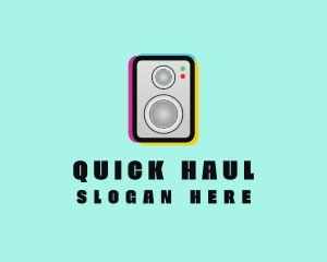 Colorful Music Speaker logo design