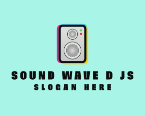 Colorful Music Speaker logo design