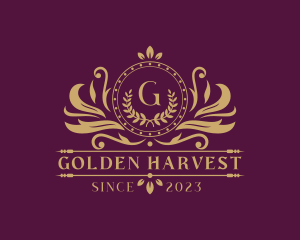 Gold Wreath Royalty logo design