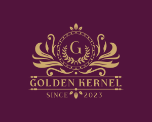 Gold Wreath Royalty logo design