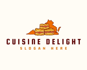 Virginia Ham Biscuit logo design