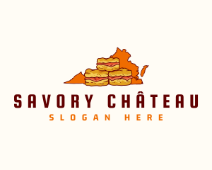 Virginia Ham Biscuit logo design